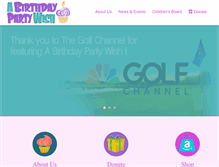 Tablet Screenshot of abirthdaypartywish.org